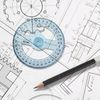 3 Pcs 360 Degree Protractor Circle Protractor Ruler Multi-Functional with Swing Arm Plastic Circle Ruler Geometry Tool for Students Measuring Engineering Classroom Maths Office Drafting