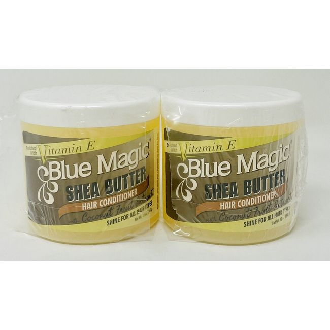 Blue Magic Shea Butter Hair Conditioner Enriched With V( E ) W Coconut Fruit 12z