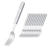 Table Fork / Dinner Fork Set of 12 in Beautiful Mother of Pearl Look