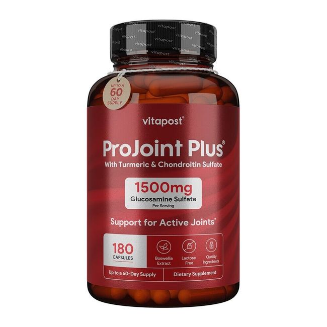 VitaPost ProJoint Plus Joint Support for Joint Health and Mobility, 180 Capsules