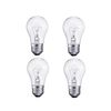 4 Pack A15/CL - 15 Watt A15 Incandescent Oven Bulb - Appliance Bulb - Clear Finish - Medium (E26)