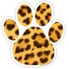 Pet Paw Pattern Cheetah Print Stickers 2 Pack