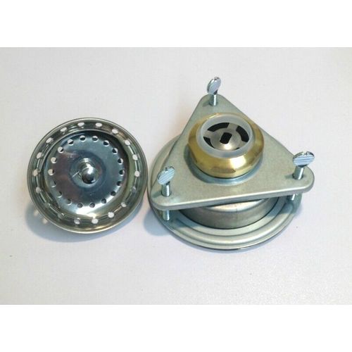 3 Bolts EZZ-On Stainless Duo Basket Kitchen Sink Strainer Fits 3.5" - 4" Drain