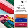 Couver Terry Solid Color Headband/Sweatband, 4 Pieces, Lavender