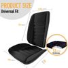 Kingphenix Car Seat Cushion with Back Support Memory Foam Ergonomic Black