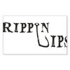 CafePress Rippin Lips Rectangle Bumper Sticker Car Decal