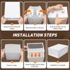 20 Pack Shoe Boxes Plastic Shoe Organizer for Closet Stackable Shoe Containers 