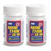 2x Bottles Mini Thin 25/50 Herbal Dietary Supplement (30 Capsules Per Bottle)