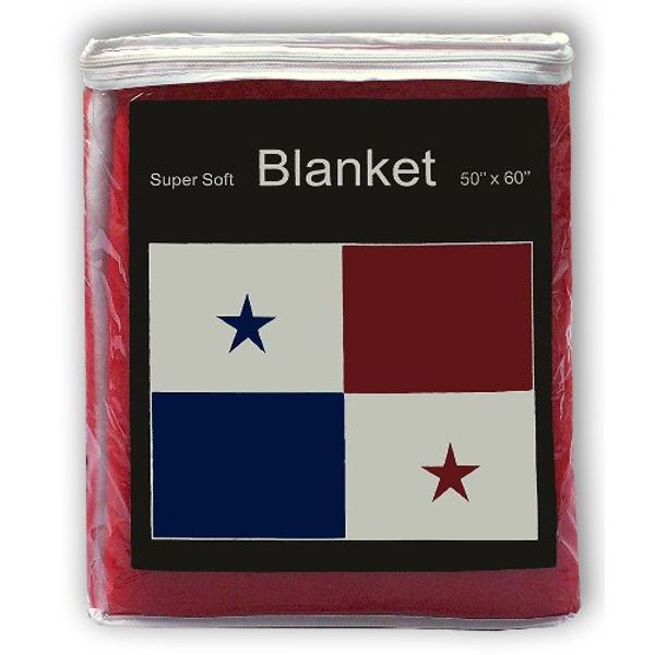 sup Super Soft Panamanian Flag Fleece Blanket 5 ft x 4.2 ft. Bandera de Panamá Throw Cover