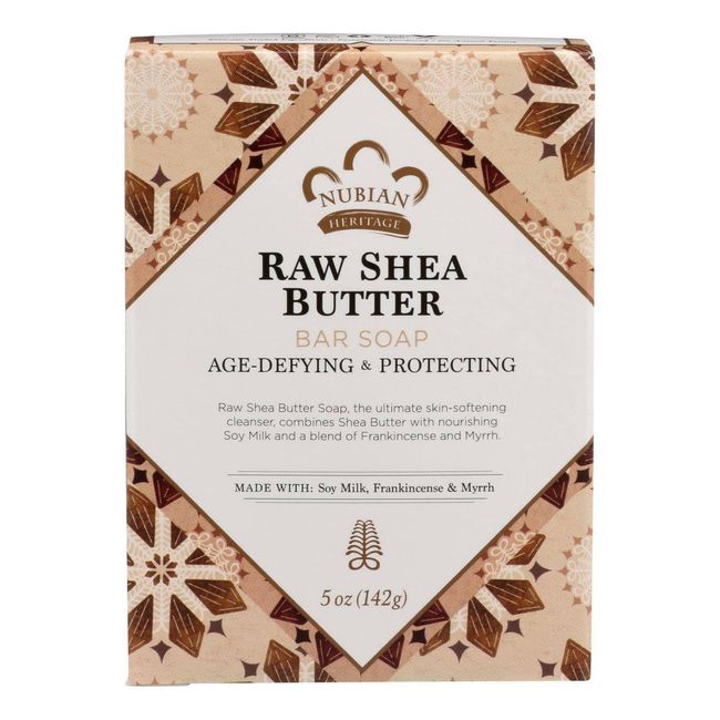 Bar Soap Raw Shea Butter 5 Oz By Nubian Heritage