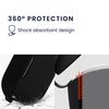 kwmobile Earphone Case for JBL WAVE BUDS - Wireless Earbuds Silicone Drop Prevention Black