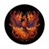 Phoenix Eagle Reborn New Beginning Flames Under Sun Symbolic PopSockets Swappable PopGrip