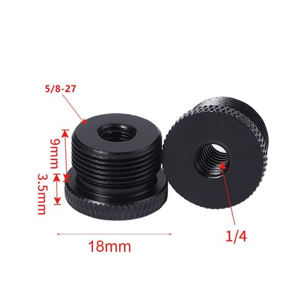 Mikrofonständer Adapter, Gewindeadapter 1/4 auf 5/8 Zoll, Stative Gewindeadapter Gewindehülse, 5/8 auf 1/4 Adapter Mikrofon Schraubadapter für Mikrofonhalter,Kamera Monitor,Stativ, Mikrofonhalter