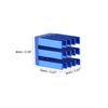 sourcing map Electronic Radiators Heatsink for Stepper Motor,3D Printer 9x9x12mm Blue 10pcs