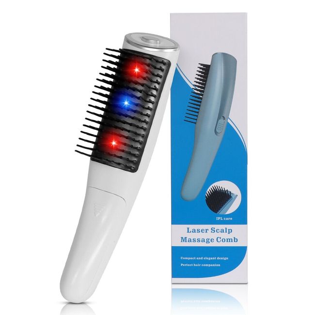 Beauty Massage Hair Care Electric Laser Red Blue Light Anion Comb