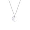 Elli Halskette Damen Plättchen Anhänger Basic Geo Look in 925 Sterling Silber