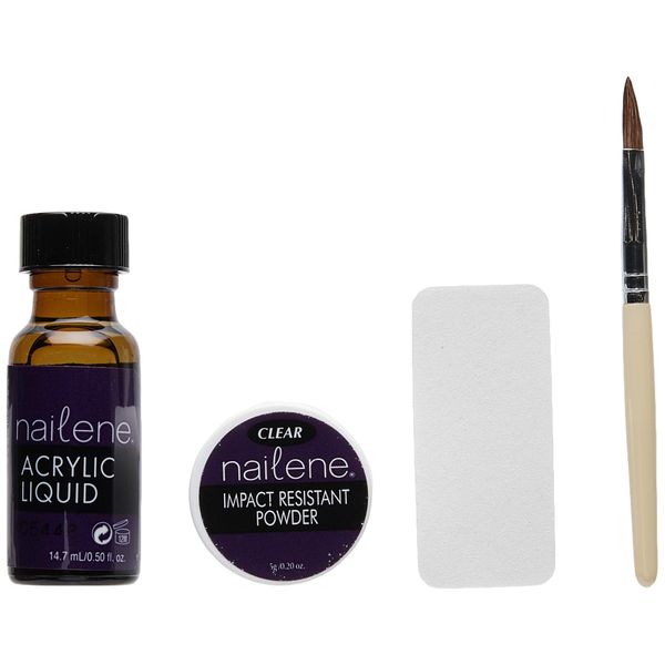 Nailene Acrylic Fill Kit, Clear Transparent, .5 Ounce