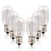 Parts Express Himalayan Salt Lamp Bulbs Original Salt Lamp, 6Pack E12 Candelabra Base Replacement Light Bulbs, 15 Watt Incandescent Bulbs for Plug-in Night Light (6, E12 15W T20)