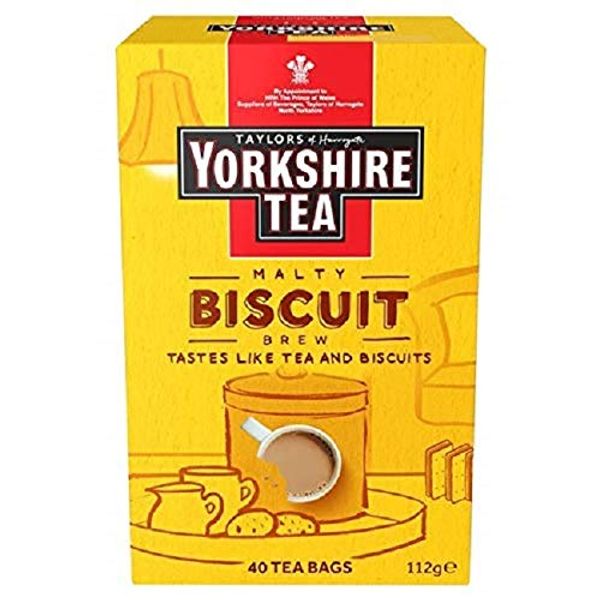 Taylors of Harrogate Biscuit Brew Yorkshire 40 Tea Bags, 112 g