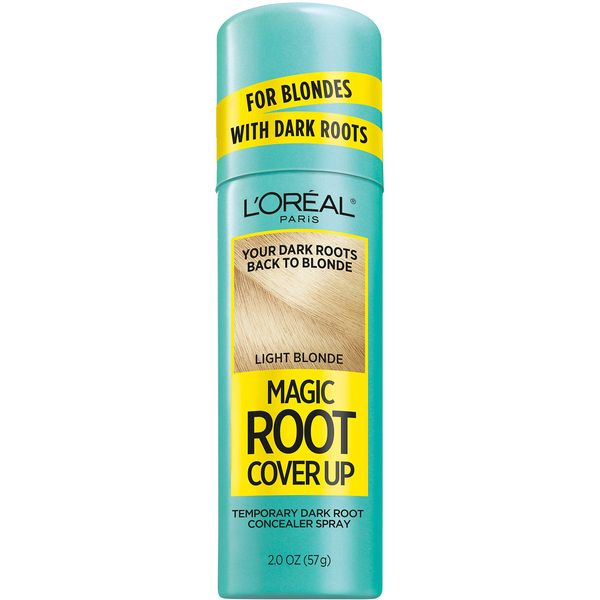 L'Oreal Paris Magic Root Cover Up Hair Color Magic Root Cover Up Concealer Spray For Blondes with Dark Roots, Ammonia and Peroxide Free, Light Blonde, 2 fl; oz.