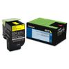 Lexmark Unison 801Y Toner Cartridge