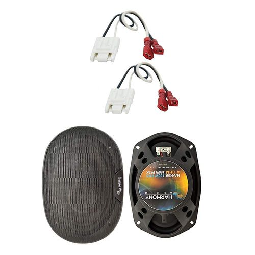 Harmony Audio Compatible with Suzuki Equator Extended Cab 2009-2011 Rear Door Factory Replacement Harmony HA-R65 Speakers