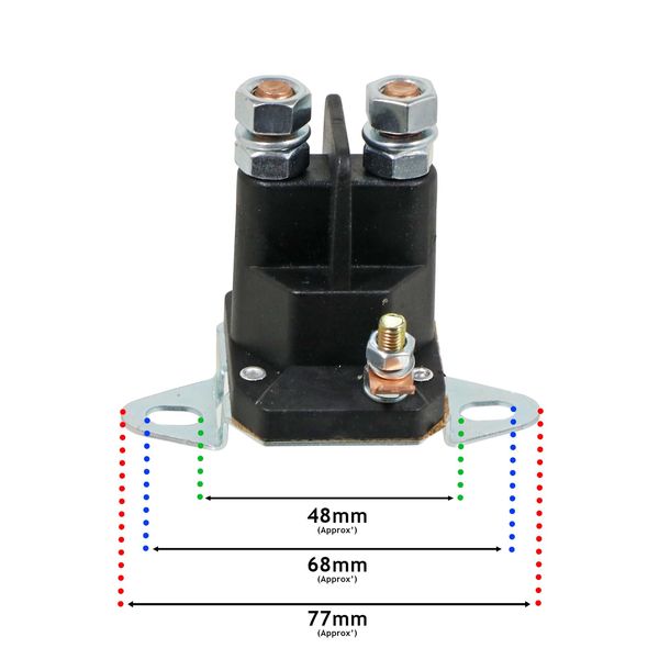 SPARES2GO 3 Pole Solenoid Starter for Simplicity Fits Snapper Lawnmower Tractor