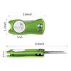 CRESTGOLF Switchblade Golf Divot Tool Golf Green Repair Pitch Fork(lemon)