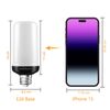aobthurn flame light bulb,led flame effect bulb,E26 base,4 mode flashing bulb,holiday decor choice