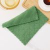 Super Absorbent Microfiber Dish Cloths 12 Pack Fast Drying No Lint Green