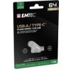 Emtec USB3.2 Typ-C Dual D280, 64 GB