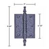 10 piece Wrought Iron Butt Hinge Steeple Tip Wrought Iron 3" W