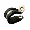 Rubber Lined Stainless Steel Pipe P Clip - 5 Pack