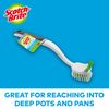Scotch-Brite Pot and Pan Brush, 1/Pack, White, Green