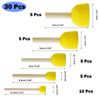30pcs Assorted Size Round Sponges Brush Set, Paint Tools for Kids
