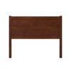 Pemberly Row Solid Wood Queen Size Mid-Century Headboard in Walnut