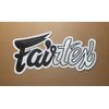 Fairtex Muaythai Large Patch For Uniform, Shorts, Jacket, etc Black/White 12”x6”