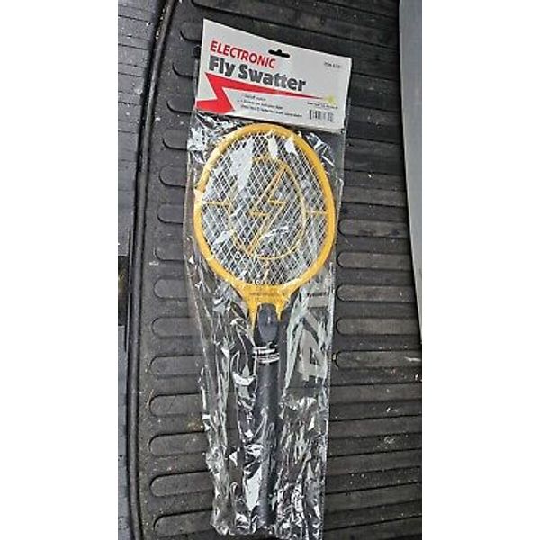 Electronic Fly Mosquito Swatter Zapper Yellow Harbor Freight