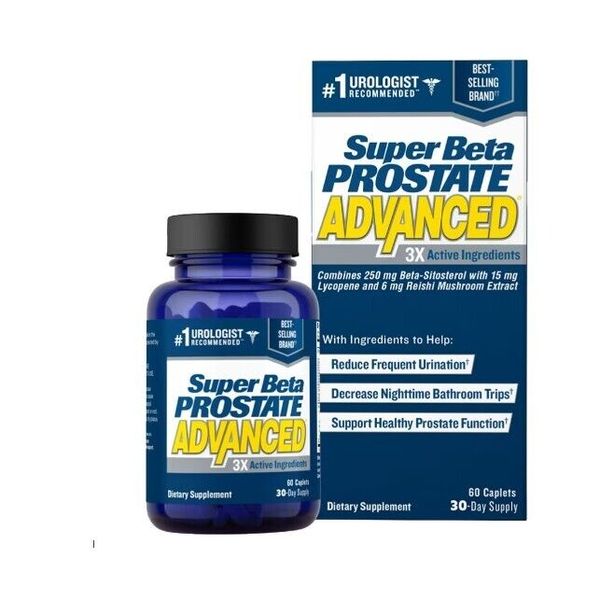 New Vitality Super Beta Prostate Advanced, 60 Caplets, 30 Day Supply