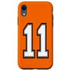iPhone XR Number 11 in Black, White and Gray Case