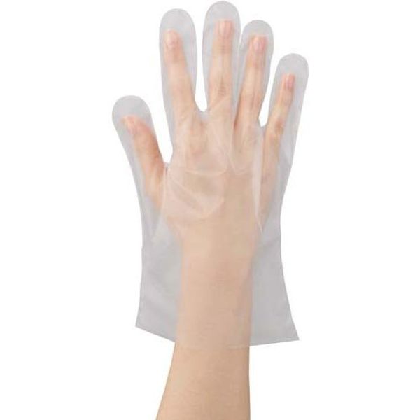 Kawanishi Industry Polyethylene Gloves, Embossed Outside, M, 100 Sheets x 40