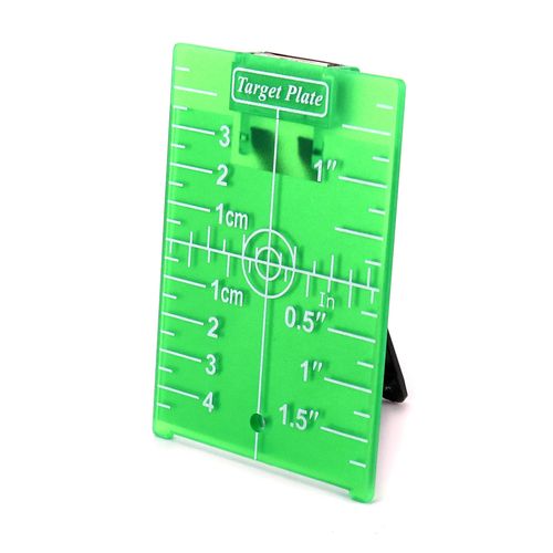 QWORK® Green Laser Target Board, Laser Target with Reflectors for Green Cross Line Laser, Laser Measuring Accessories for Improving Laser Visibility