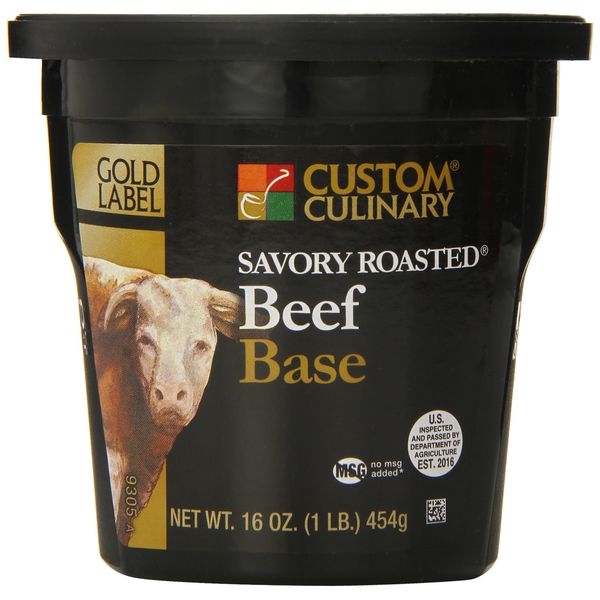 Custom Culinary Gold Label Base Savory, Roasted Beef, 1 Pound