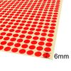 7,140 x HOT Pink Sticky Dots - 6mm - Round Colour Coding Dot Stickers - 15 Sheets