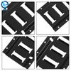 Steel Coat Black E Track Tie Down Rail Kit 2' (2 Pack) For Garages Trailers Vans