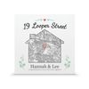 Personalised house warming map gift | New home present