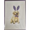 PAPYRUS 3D FELT BUNNY EARS GOLDEN RETRIEVER PUPPY EASTER CARD