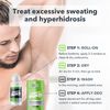 SweatBlock CLINICAL STRENGTH Antiperspirant Deodorant System for Men & Women - Hyperhidrosis Aid - Up to 7-Day Sweat Control Roll-On 1.2 fl oz + 48-Hour Odor Protection Coastal Fresh Scent Stick 2.7oz