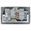 BG Electrical Double Pole Cooker Control Unit with Single Socket and Power Indicator, 45 Amp, Black Nickel