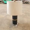 Mid-Century Modern Ceramic Modern Black Cylinder Table Lamp - Multiple Quanties!